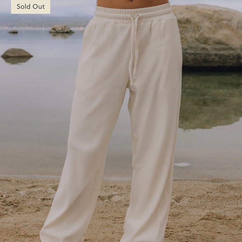 Daily Drills Cream thermal pants